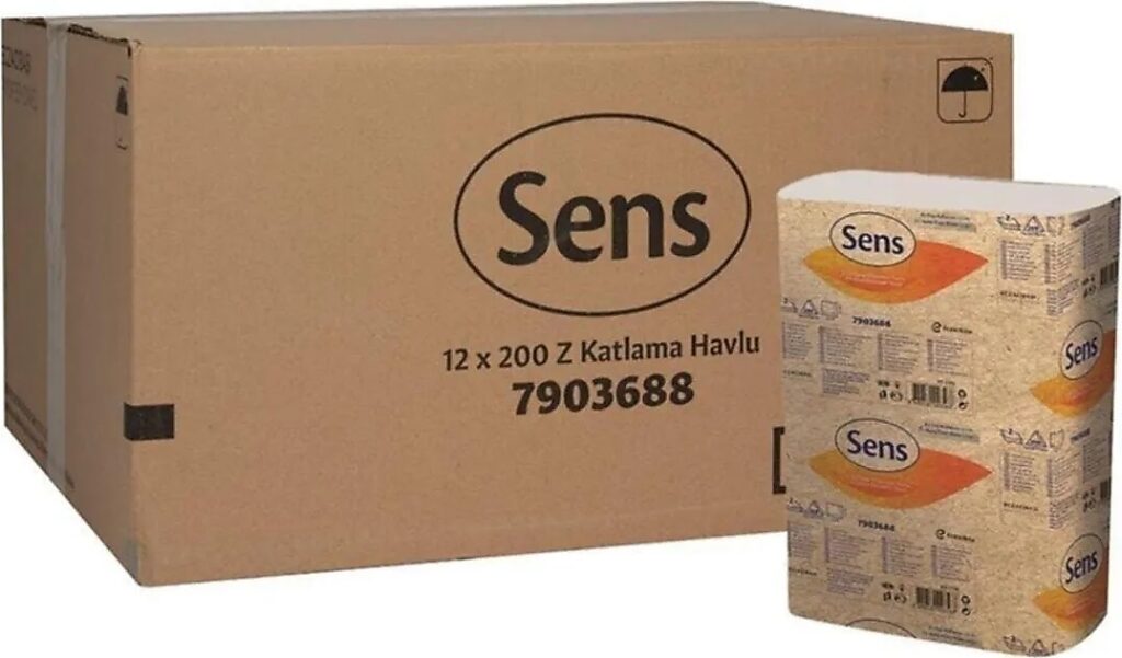 sens z katlama kağıt havlu 12x200 yaprak