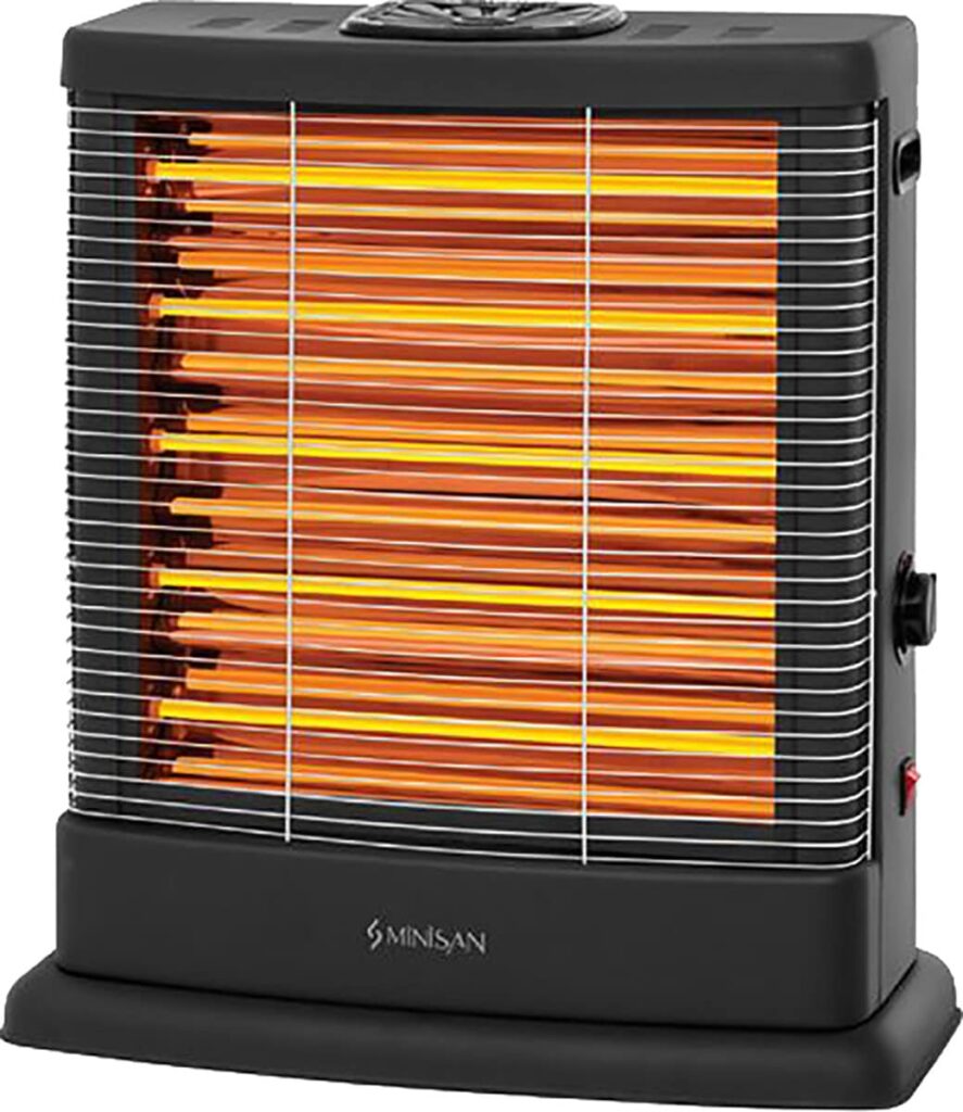 minisan maxi ms-2500 2500 w quartz isıtıcı