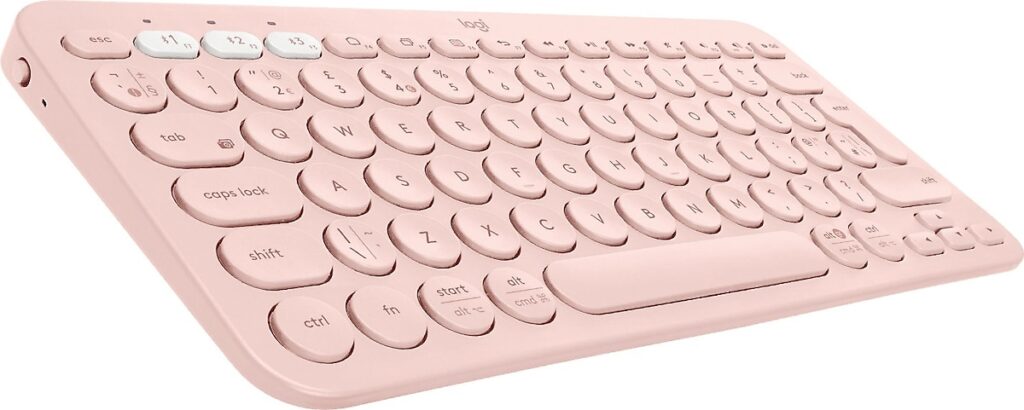 logitech k380 pembe kablosuz klavye