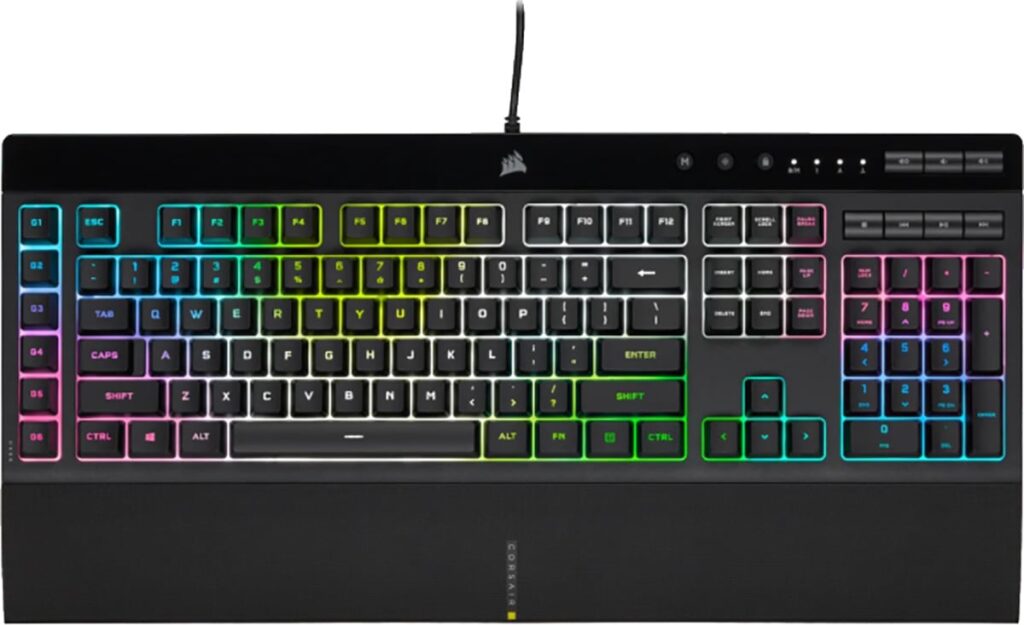 corsair k55 rgb pro xt kablolu oyuncu klavyesi