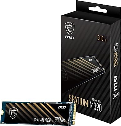 msi spatium m390 pci-express 3.0 500 gb m.2 ssd