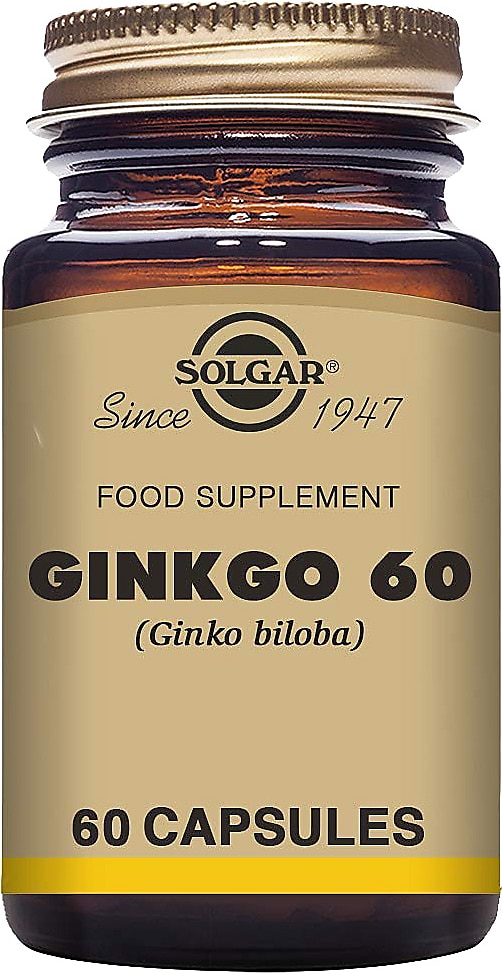 solgar ginkgo biloba leaf extract 60 bitkisel kapsül