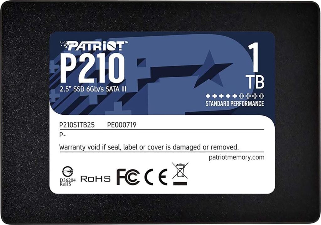 patriot p210 p210s1tb25 sata 3.0 2.5 1 tb ssd